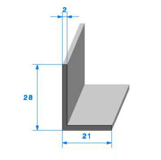 Profilé Caoutchouc SE103 - 28x21 mm L 1 m
