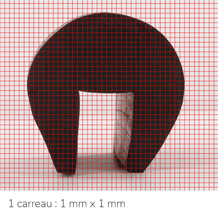 Profil Caoutchouc Extrudé SE400089 - 34x33 mm