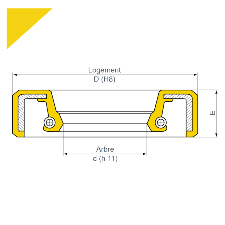 Joint SPI - 792660 50 x 68 x 10 NBR IEL