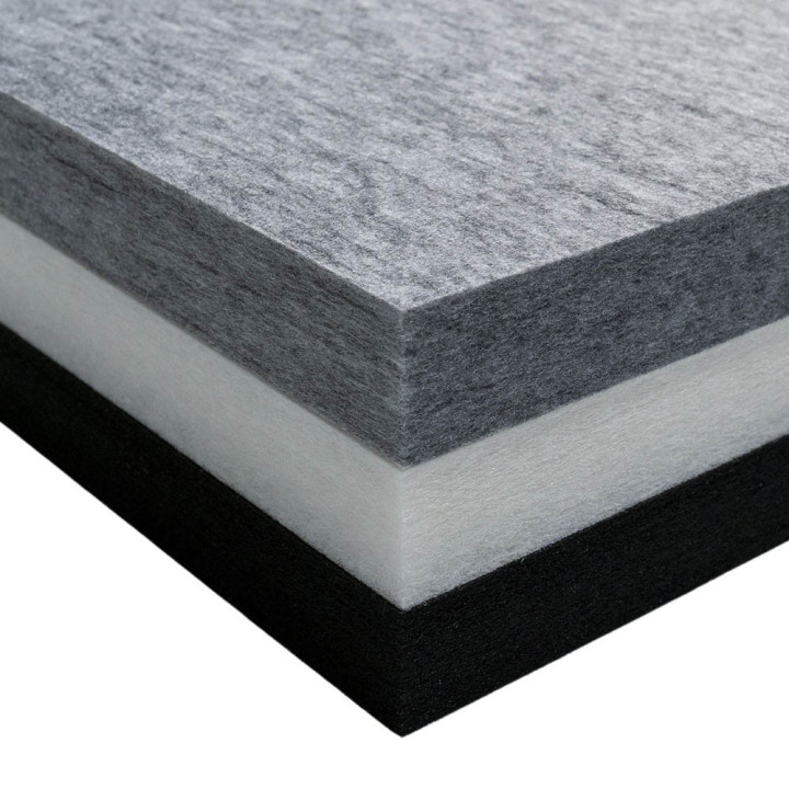 Panneau acoustique PET, feutre, polyester, carré